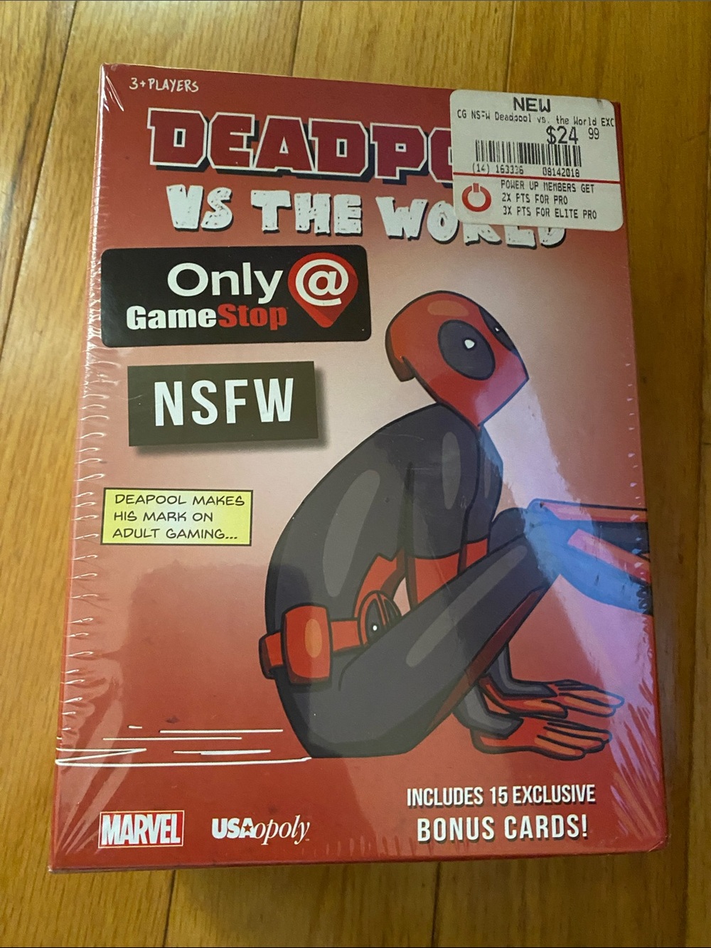 Marvel Deadpool VS The World Board Game - Red, Black